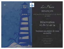 Tablet Screenshot of le-phare-restaurant.com